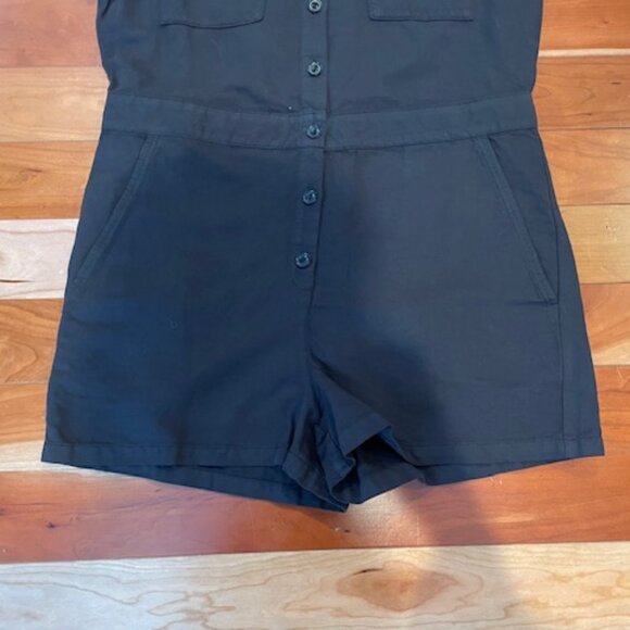 Outerknown S.E.A. Shortall Romper Button Front Linen Blend - Women's Small - Picture 4 of 9